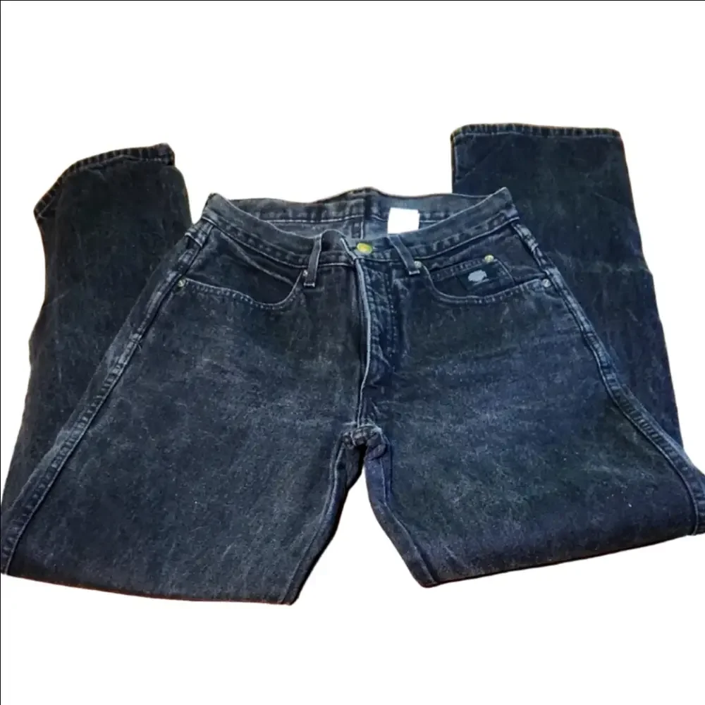 Harley-Davidson Vintage Mens Gray Black Relaxed Jeans 29W x 32L